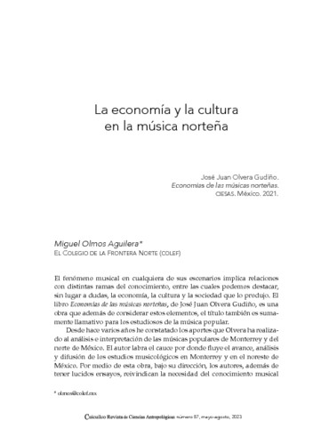 La economía y la cultura en la música norteña