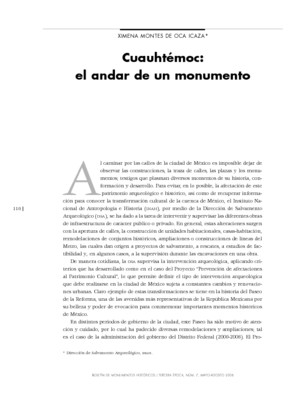 Cuauhtémoc: el andar de un monumento