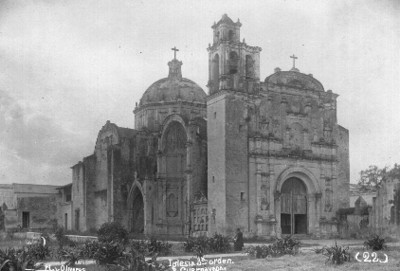 Vista de la Catedral de Cuernavaca