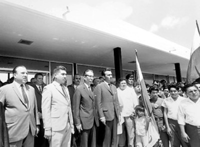 El presidente Díaz Ordaz, inauguran la Ciudad Deportiva