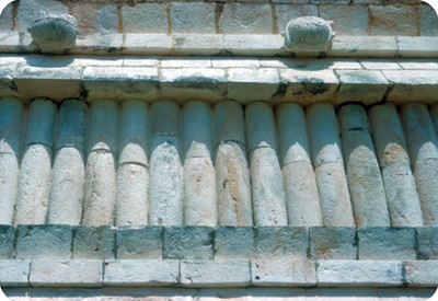 Arquitectura prehispánica del templo de las tortugas, detalle
