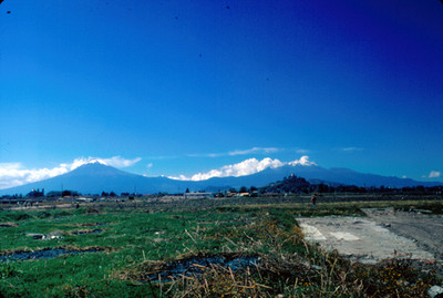 Volcanes Popocatepetl e Iztaccihuatl, panorámica