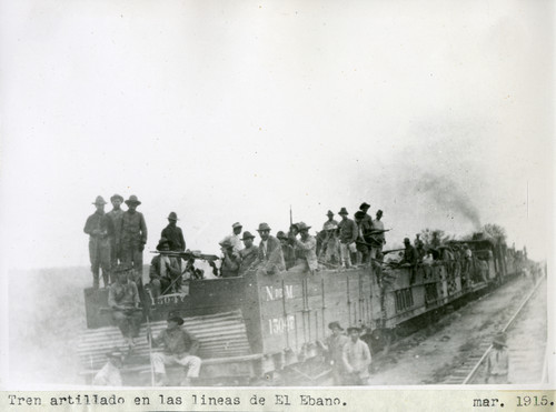 Tren artillado en la Batalla de El Ébano