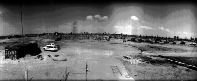 Construcción del Palacio de los Depórtes, panorámica