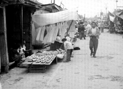 Puestos en una calle