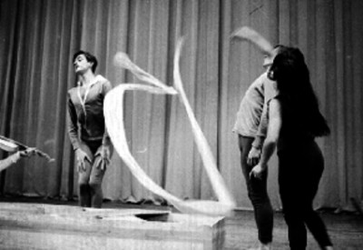 Bailarines durante ensayo de ballet