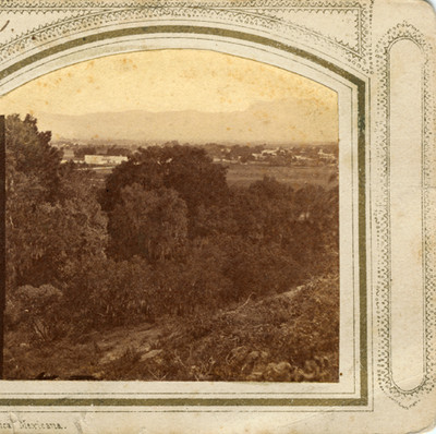 Poblado de Tacubaya, vista desde el castillo de Chapultepec