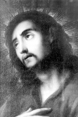Pintura del rostro de Cristo, reprografía