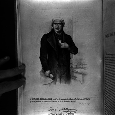 José María Morelos y Pavón, libertador de México, litografía