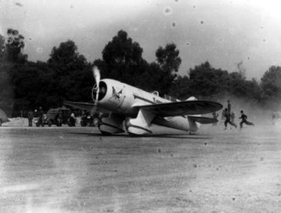 Avión El Conquistador de Cielo, durante una prueba