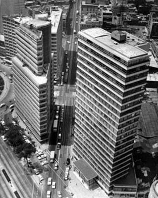 Edificios en la ciudad de México, vista aérea