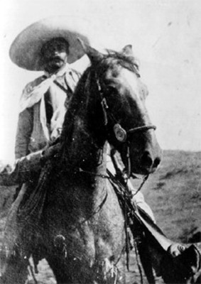 Emiliano Zapata a caballo, retrato