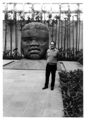 Iker Larrauri en el museo de Antropología de Jalapa