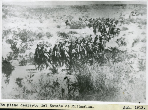 Venustiano Carranza en el desierto de Chihuahua