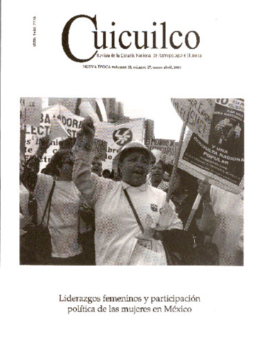 Cuicuilco Vol. 10 Num. 27 (2003) Liderazgos femeninos y participación política de las mujeres en México