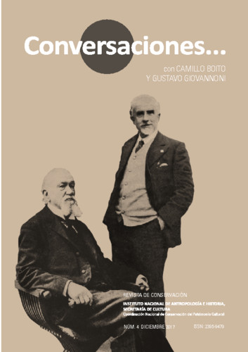 Conversaciones Num. 4 (2017) Conversaciones con... Camillo Boito y Gustavo Giovannoni