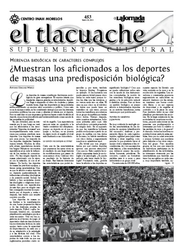 El Tlacuache Núm. 453 (2011)