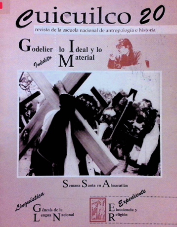 Cuicuilco Revista de la Escuela Nacional de Antropología e Historia. Segunda época Vol. 7 Núm. 20 (1988)