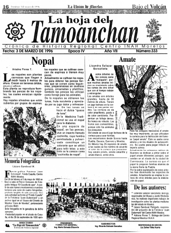 Tamoanchan. 1996-03-03 (1996)