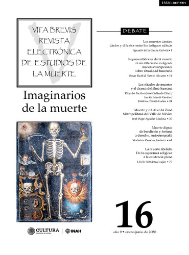 Vita Brevis Núm. 16 (2020) Imaginarios de la muerte