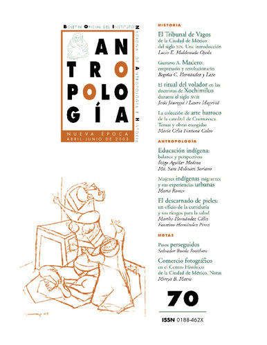 Antropología Num. 70 (2003)