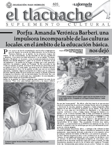 El Tlacuache Núm. 605 (2014)