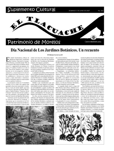 El Tlacuache Núm. 262 (2007)