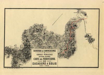 Carta del Ferrocarril de Cazadero a Solis