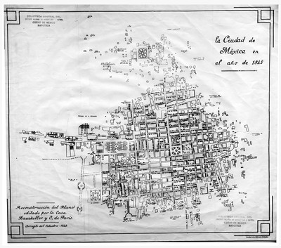 Ciudad de México en el año de 1845