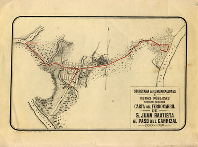 Carta del Ferrocarril de San Juan Bautista al Paso de Carrizal