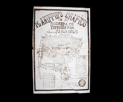 Plano topográfico de la Hacienda de Tepejillo 