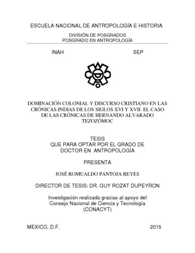 Dominación colonial y discurso cristiano en las crónicas indias de los siglos XVI y XVII