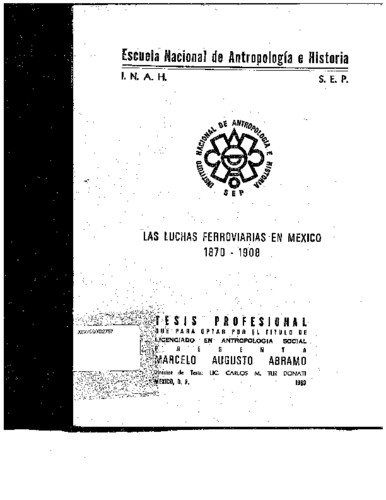 Las luchas ferroviarias en México 1870-1908