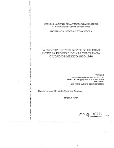 La prostitución en menores de edad: entre la prohibición y la tolerancia