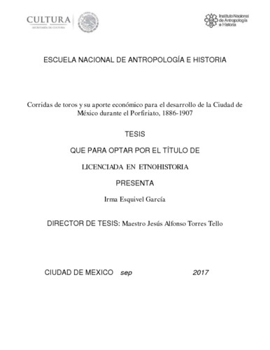 Corridas de toros y su aporte económico para el desarrollo de la Ciudad de México durante el Porfiriato, 1886-1907