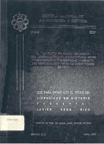 El conflicto religioso en México