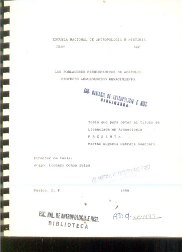 Los pobladores prehispánicos de Acapulco