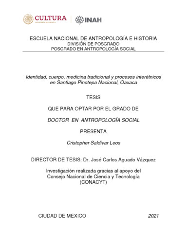 Identidad, cuerpo, medicina tradicional y procesos interétnicos en Santiago Pinotepa Nacional, Oaxaca