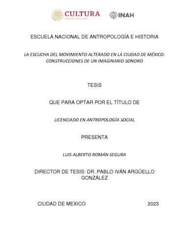 La escucha del movimiento alterado en la Ciudad de México