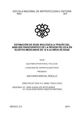 Estimación de edad biológica a través del análisis radiográfico de la región pélvica en sujetos mexicanos de 18 a 24 años de edad