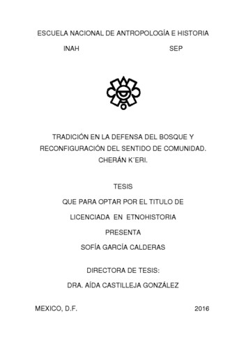 Tradición en la defensa del bosque y reconfiguración del sentido de comunidad Cherán K'eri
