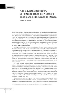 A la izquierda del colibrí. El Huitzilopochco prehispánico en el plano de la cuenca de México