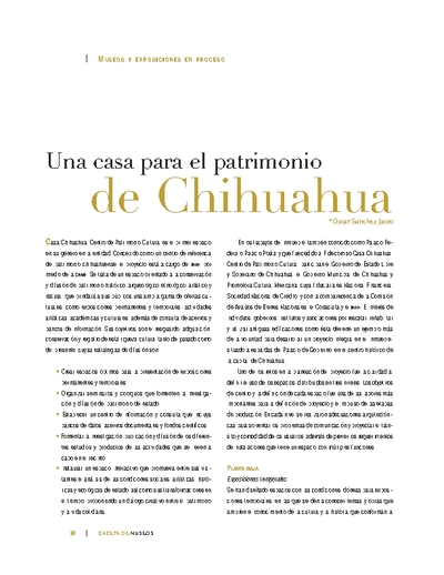 Una casa para el patrimonio de Chihuahua
