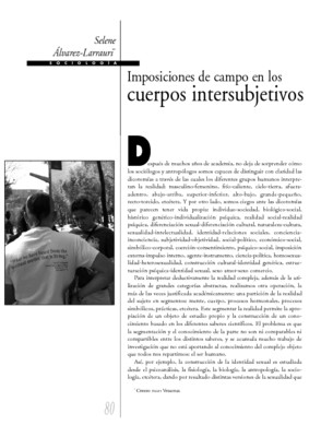 Imposiciones de campo en los cuerpos intersubjetivos