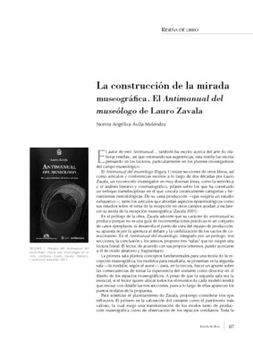 La construcción de la mirada museográfica. "El Antimanual del museólogo" de Lauro Zavala