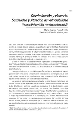 Discriminación y violencia. Sexualidad y situación de vulnerabilidad
