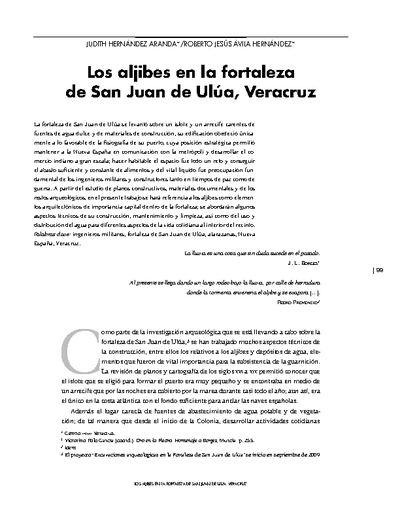Los aljibes en la fortaleza de San Juan de Ulúa, Veracruz