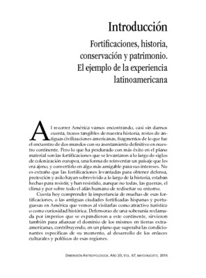 Fortificaciones, historia, conservación y patrimonio. El ejemplo de la experiencia latinoamericana