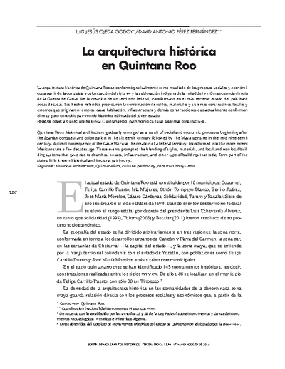 La arquitectura histórica en Quintana Roo