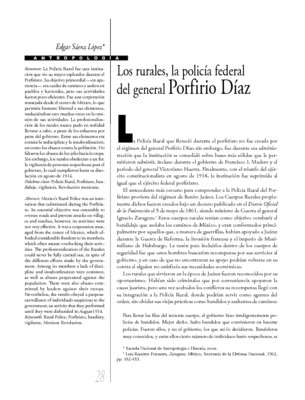 Los rurales, la policía federal del general Porfirio Díaz